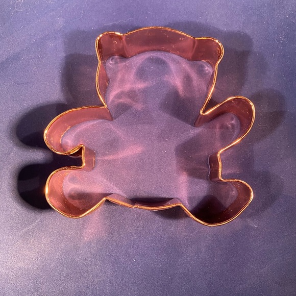 Large 5” Copper Teddy Bear Cookie Cutter - Picture 1 of 2